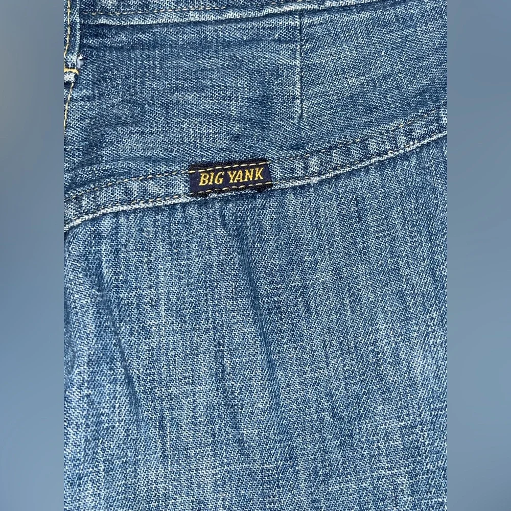 Vintage BIG YANK Women's Blue Wide-Leg Jeans